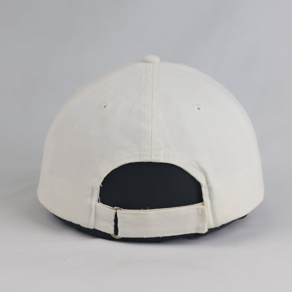 Thrifted Vandenberg Sport White Floral Embroidery Cotton Cap (Size 56–57 cm) |10857
