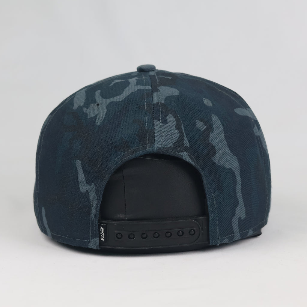 Vintage Nike SB Camo Snapback Hat | Thrifted Blue Camouflage Skate Cap