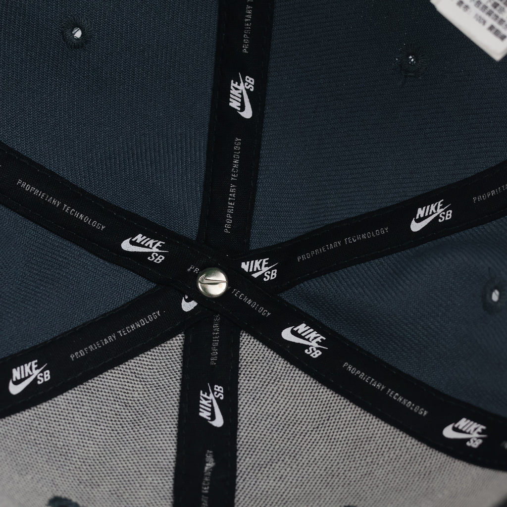 Vintage Nike SB Camo Snapback Hat | Thrifted Blue Camouflage Skate Cap
