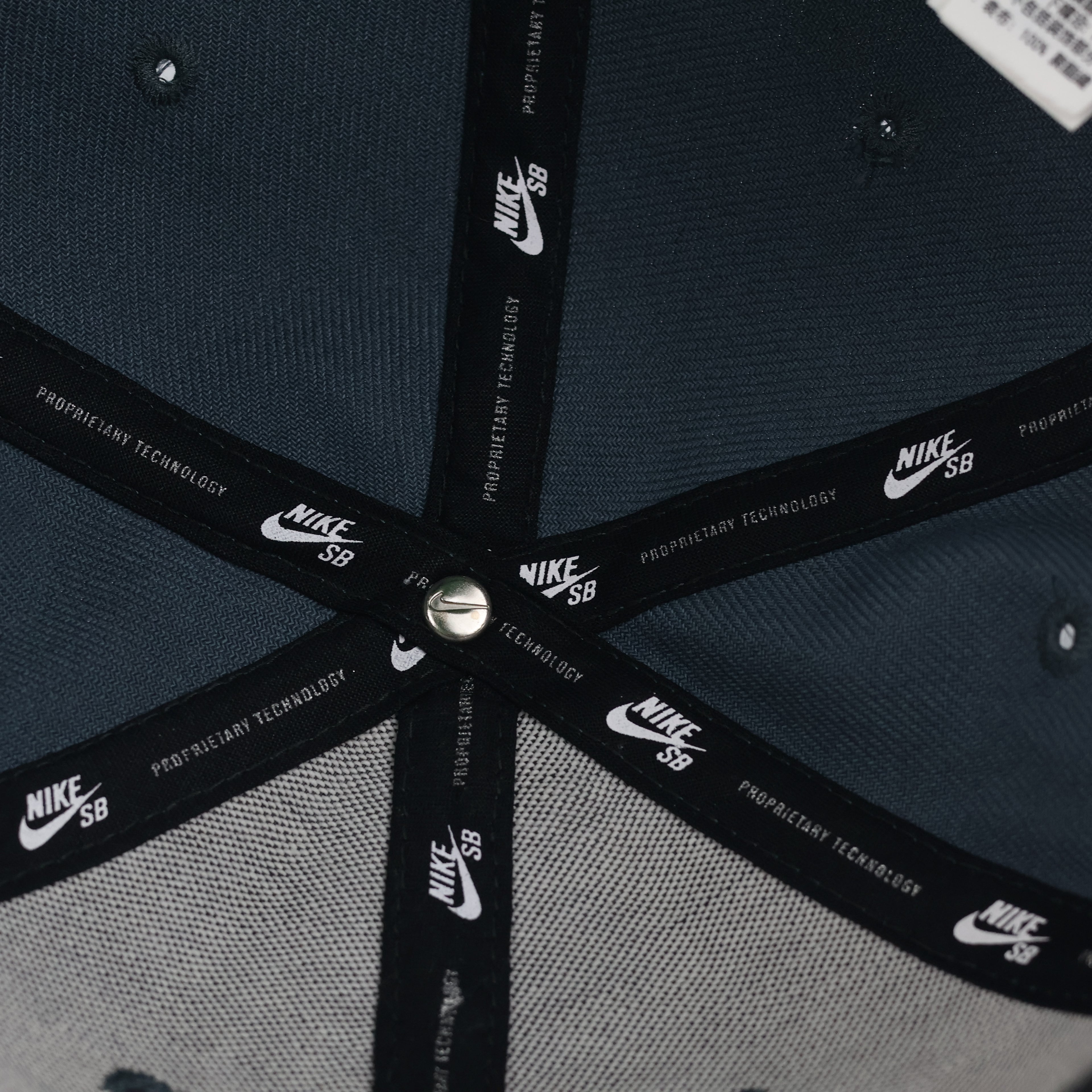 Vintage Nike SB Camo Snapback Hat | Thrifted Blue Camouflage Skate Cap