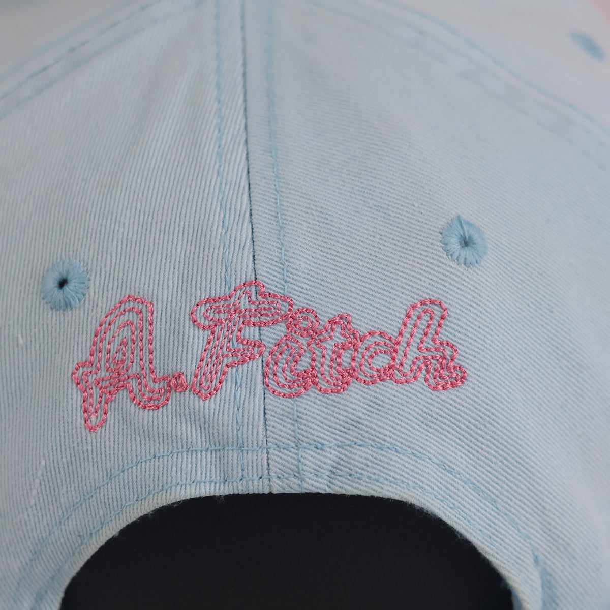 Thrifted Abercrombie & Fitch Sky Blue Cotton Baseball Cap | 10889
