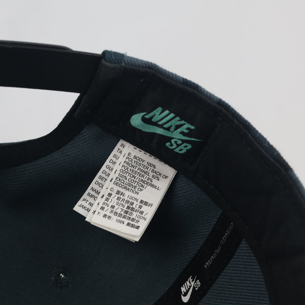 Vintage Nike SB Camo Snapback Hat | Thrifted Blue Camouflage Skate Cap