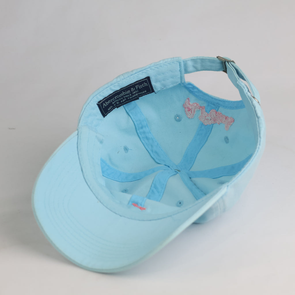 Thrifted Abercrombie & Fitch Sky Blue Cotton Baseball Cap | 10889