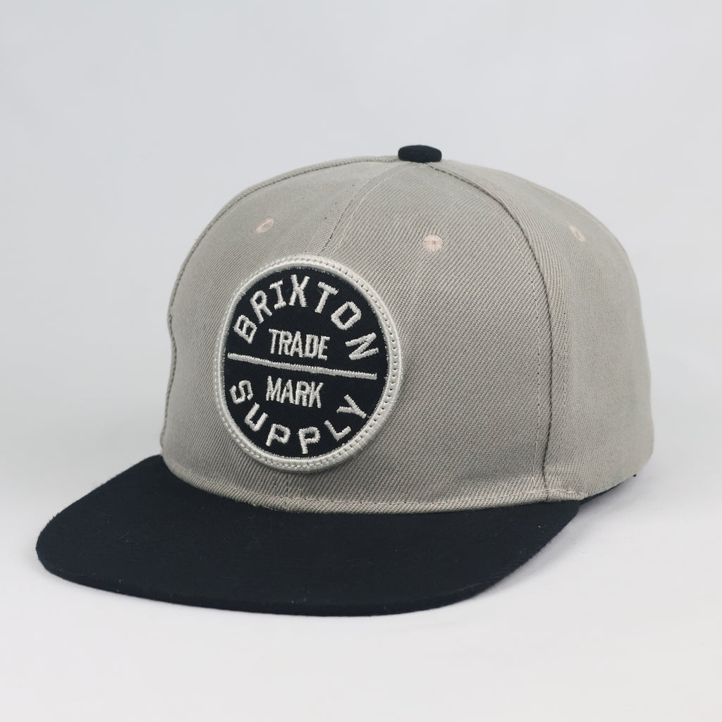 Vintage Brixton Trade Mark Supply Hat | Thrifted Grey Black Snapback Cap