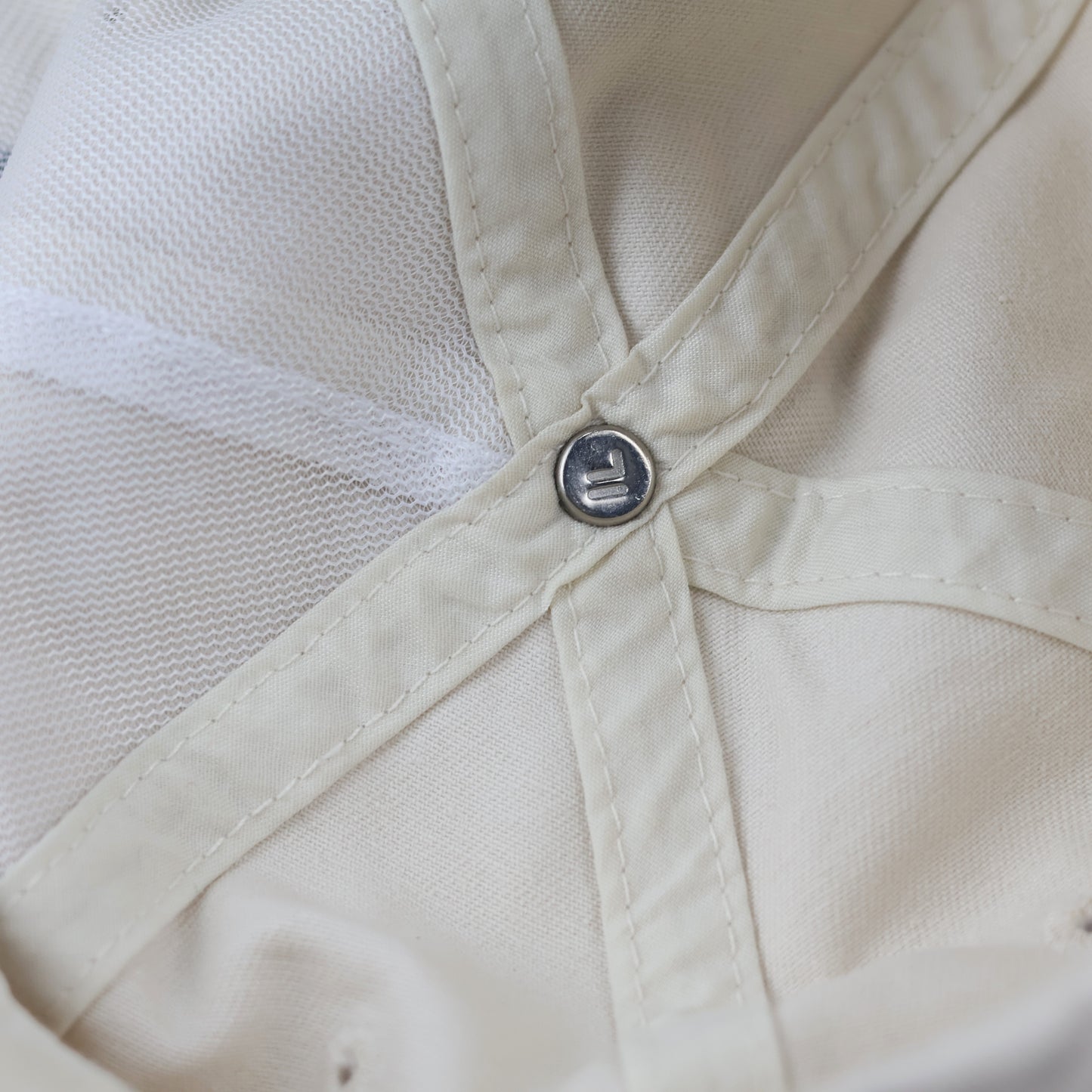 FILA Biella Italia Heritage Patch Thrifted Cap - Classic Cream Unisex Baseball Hat