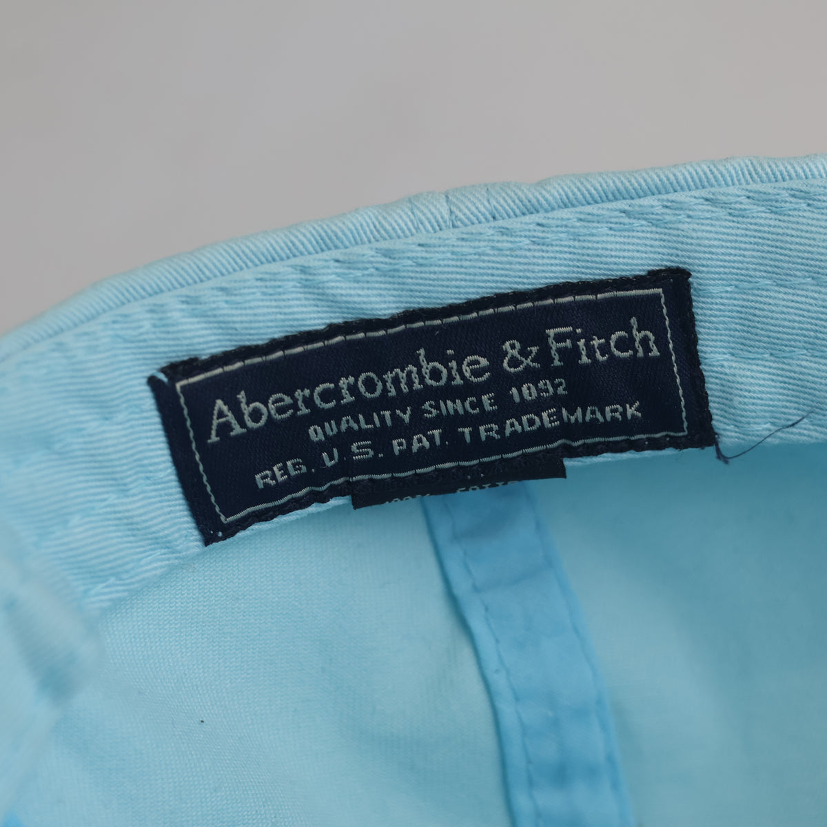 Thrifted Abercrombie & Fitch Sky Blue Cotton Baseball Cap | 10889