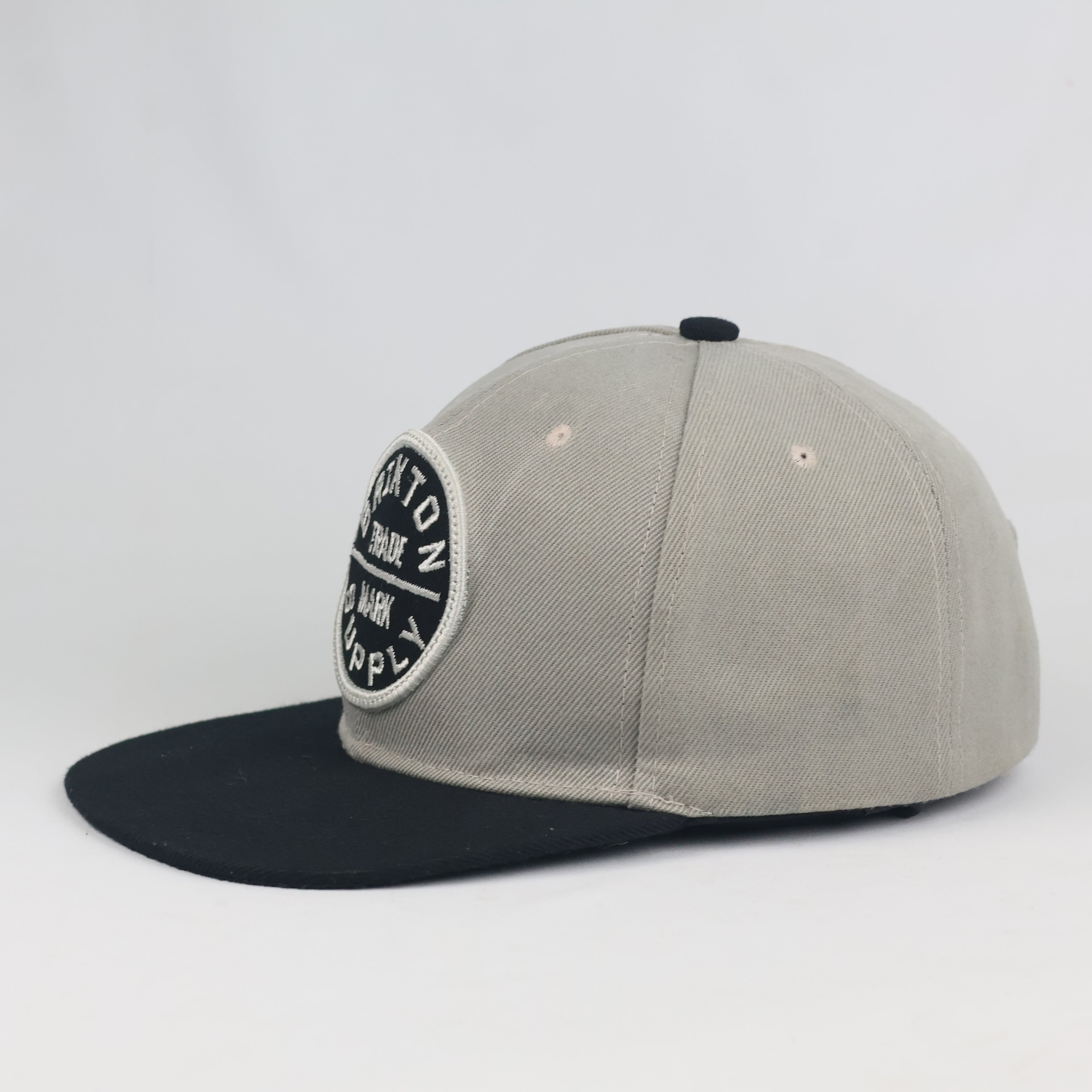 Vintage Brixton Trade Mark Supply Hat | Thrifted Grey Black Snapback Cap