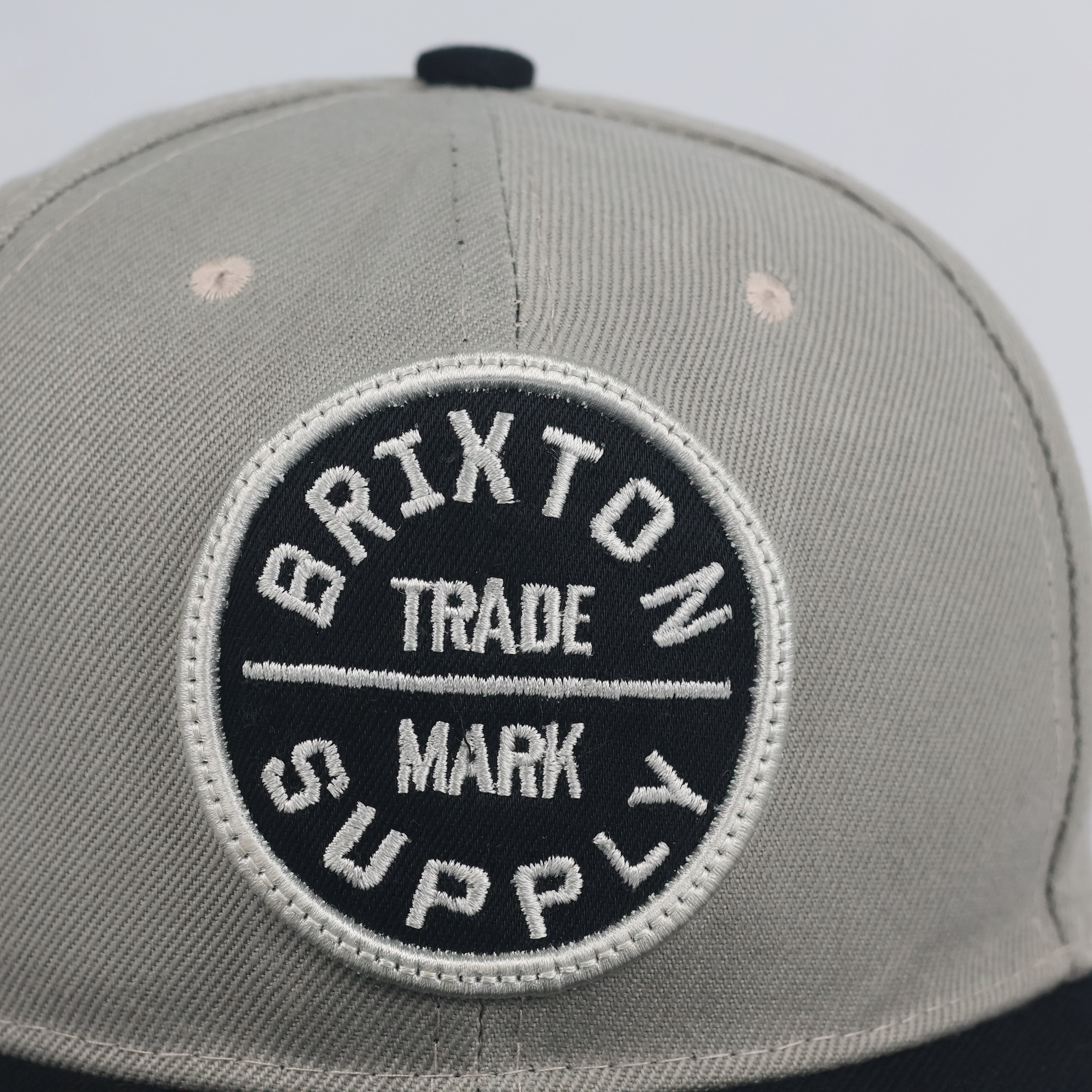 Vintage Brixton Trade Mark Supply Hat | Thrifted Grey Black Snapback Cap