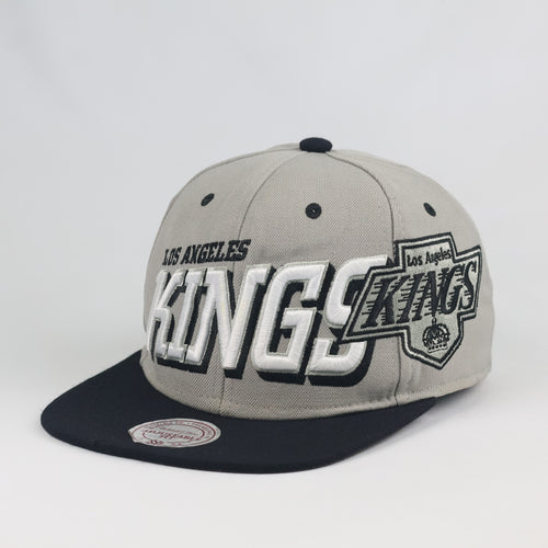 Vintage Mitchell & Ness LA Kings Snapback Hat | Thrifted Grey Black NHL Hockey Cap