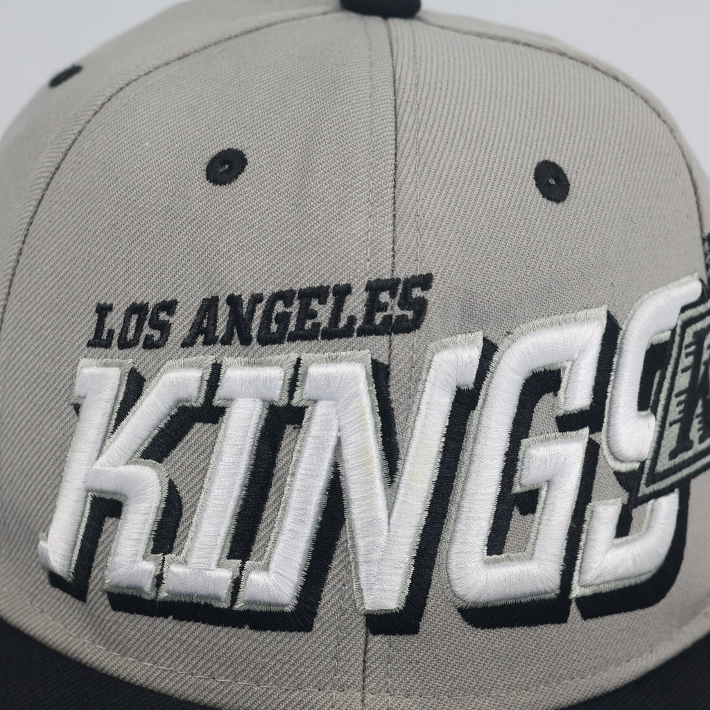 Vintage Mitchell & Ness LA Kings Snapback Hat | Thrifted Grey Black NHL Hockey Cap