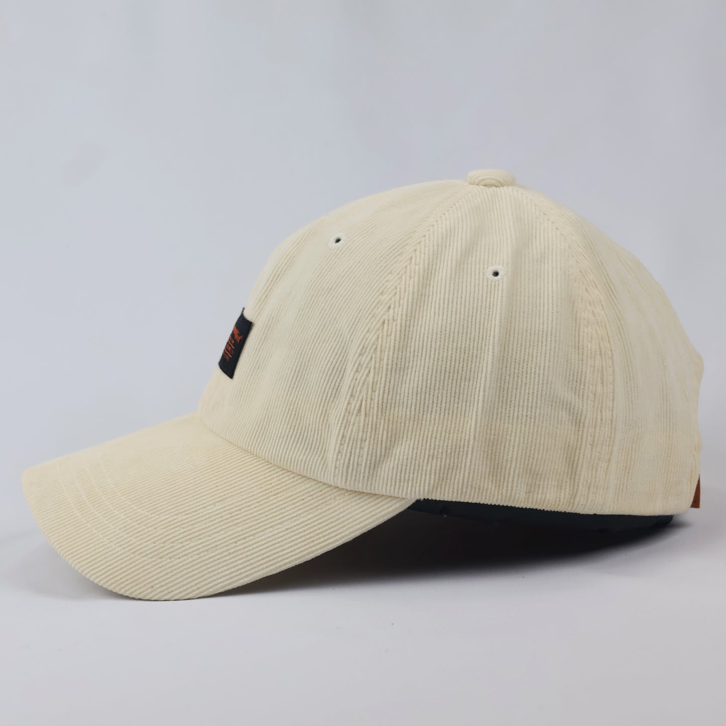 Official fun.da.mentalist Corduroy Dad Thrifted Hat - Cream Beige Unisex Sport Cap