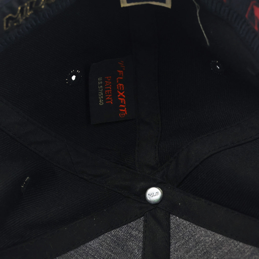 Vintage Boston Red Sox Flexfit Hat | Thrifted Black & Maroon MLB Cap XS-S