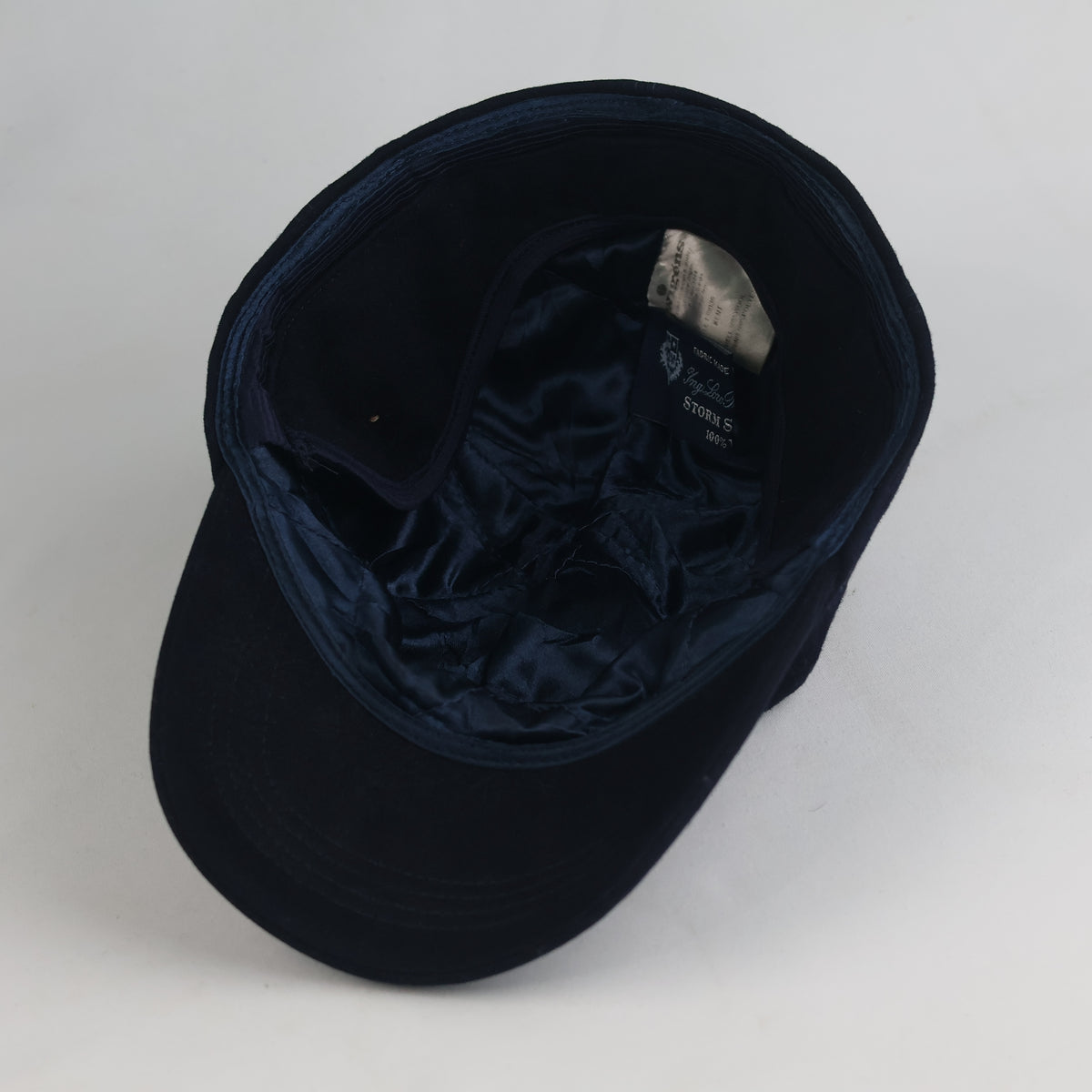 Thrifted Wigéns Dark Navy Wool Loro Piana Baseball Cap (Size 57–58 cm) | 10847