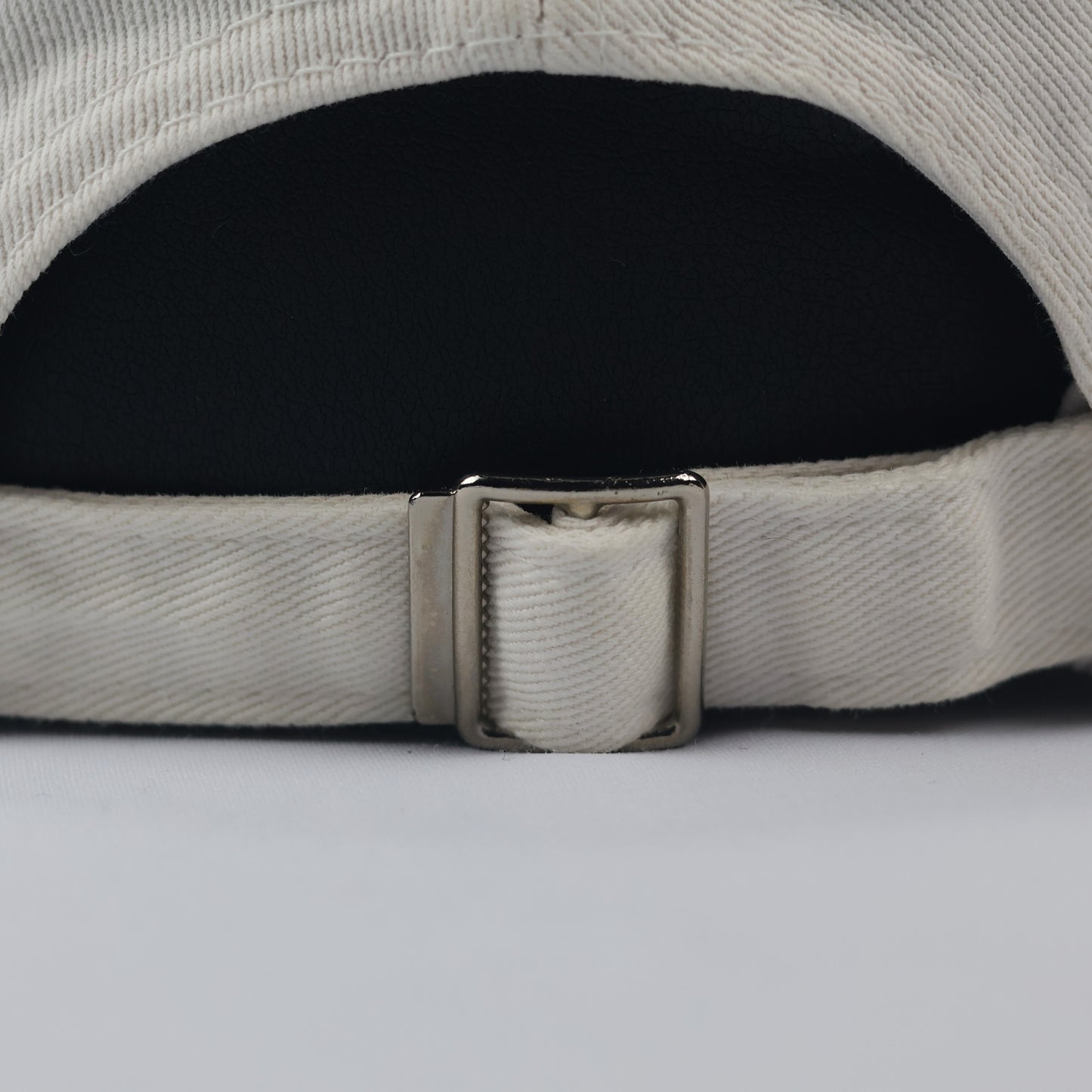 Spirit Brand Trident Logo Baseball Thrifted Cap - Classic Cream Cotton Dad Hat