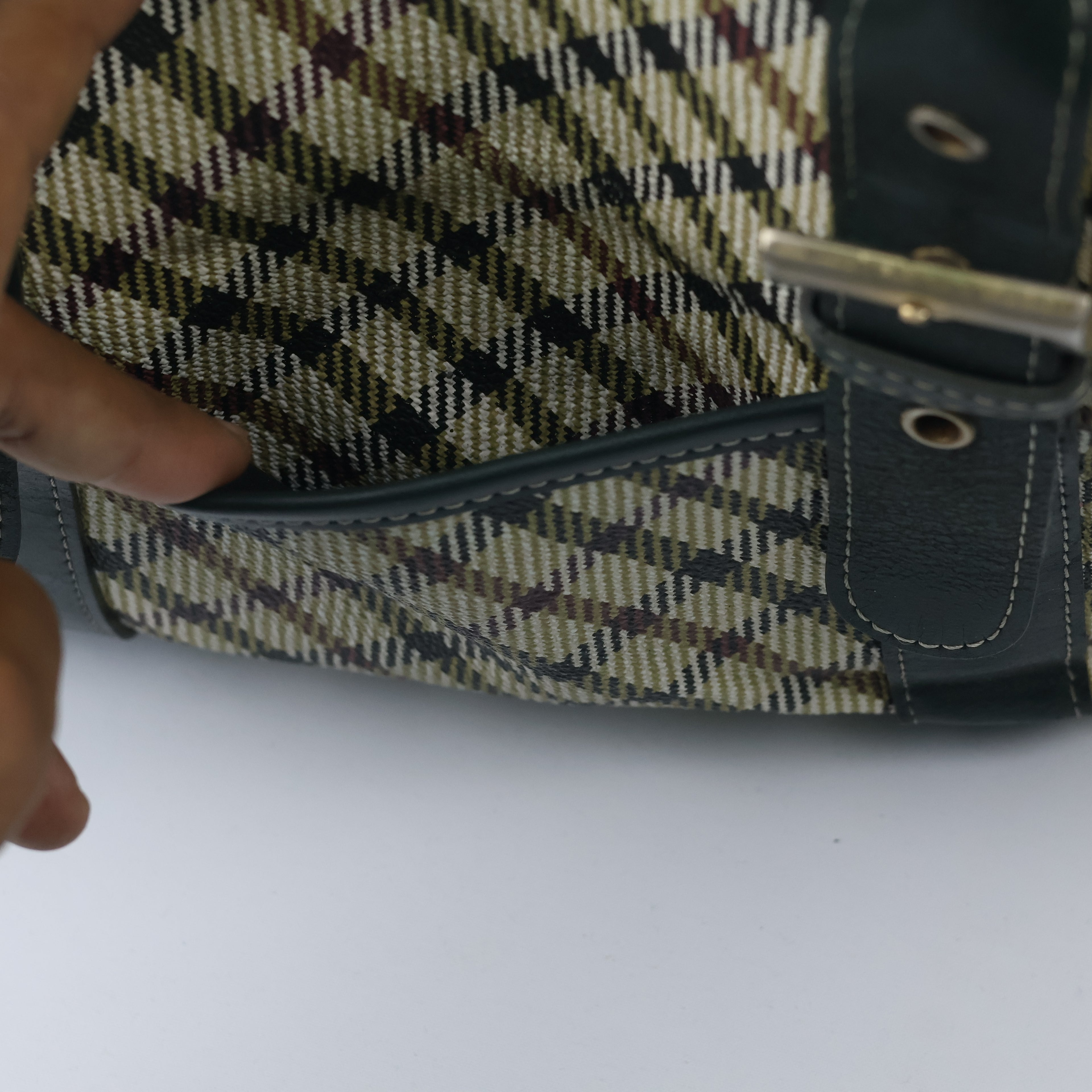 Authentic DAKS British Heritage Plaid Thrifted Tote - Men's Luxury Handbag