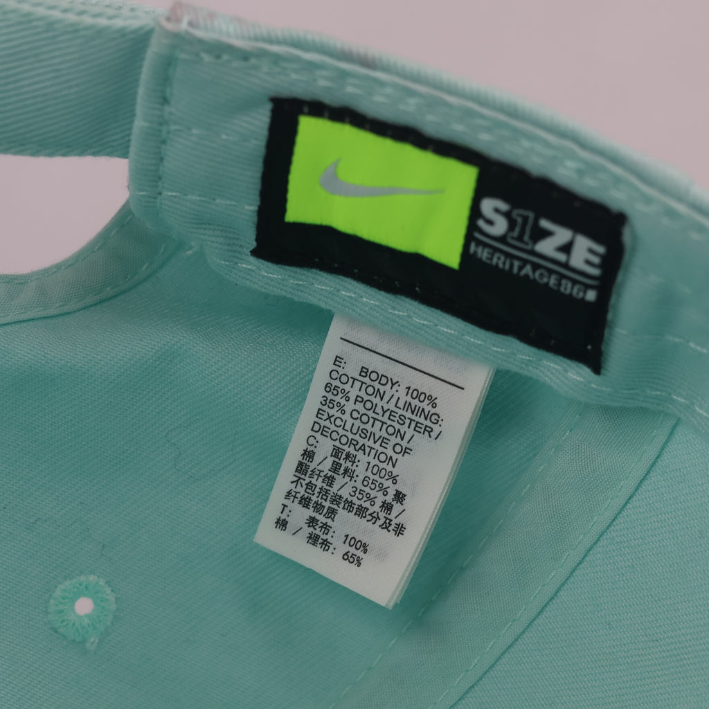 Vintage Nike Heritage 86 Mint Green Hat | Thrifted Pastel Swoosh Dad Cap