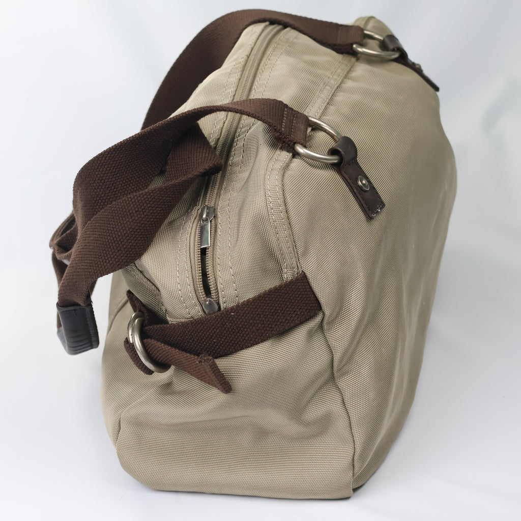 Authentic La Martina Argentina Polo Thrifted Bag - Rugged Canvas & Leather Trim