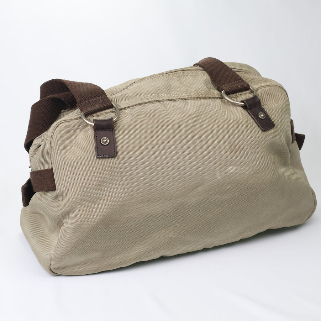 Authentic La Martina Argentina Polo Thrifted Bag - Rugged Canvas & Leather Trim