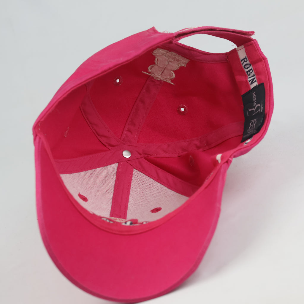 Robin Ruth New York Baseball Cap - Thrifted Hot Pink Cotton Travel Souvenir Hat