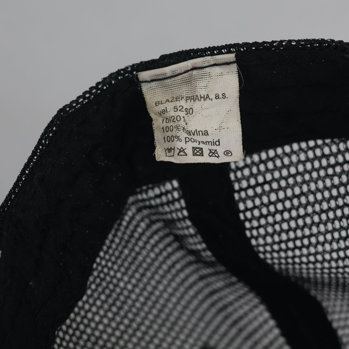Thrifted Czech Police Policie Yellow Embroidered Mesh Cap (Size 57–58 cm) | 10835