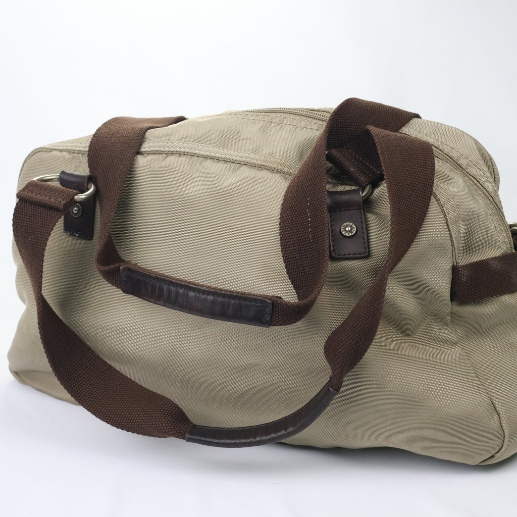 Authentic La Martina Argentina Polo Thrifted Bag - Rugged Canvas & Leather Trim