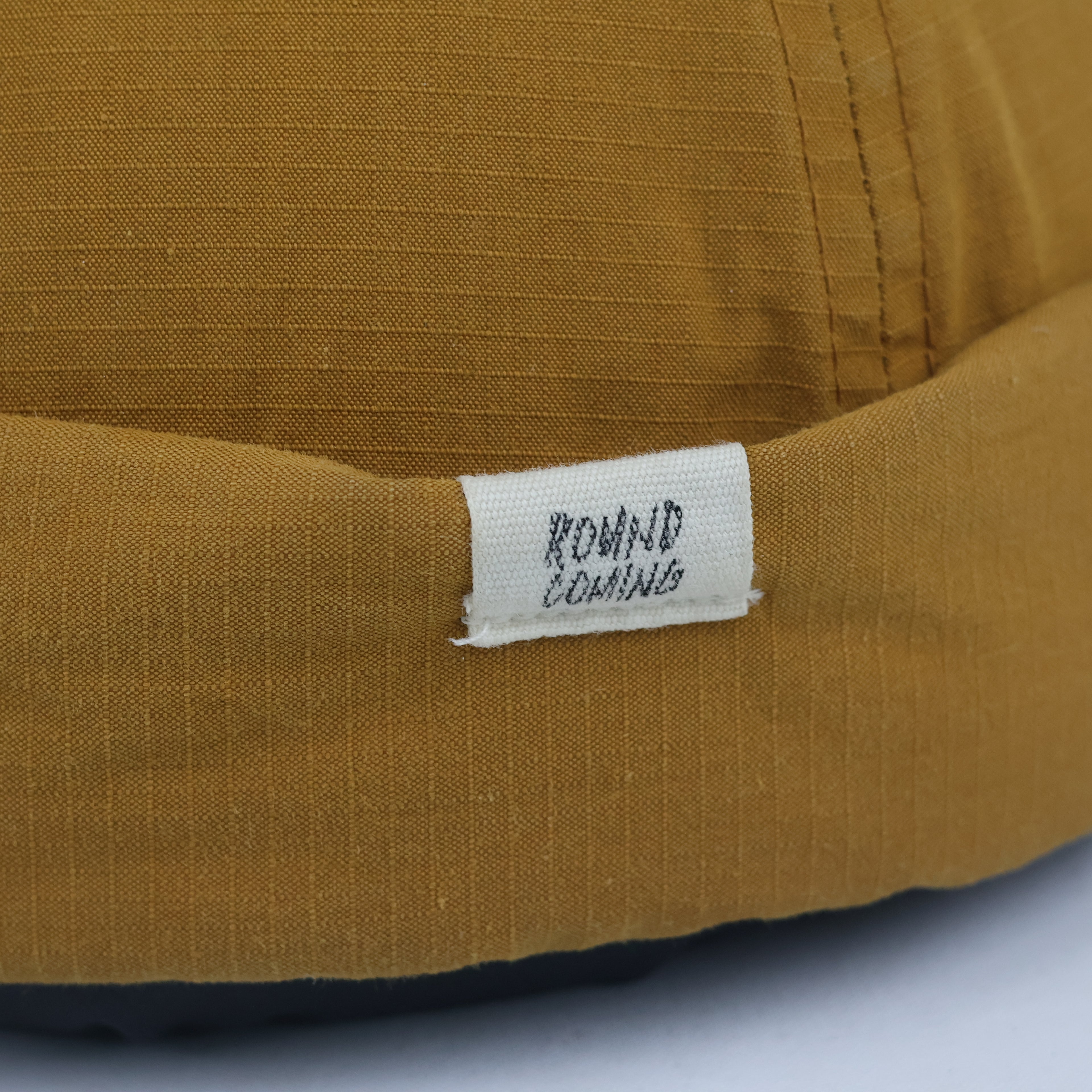 Mustard Yellow Brimless Sailor Cap - Adjustable Cotton Twill Docker Hat