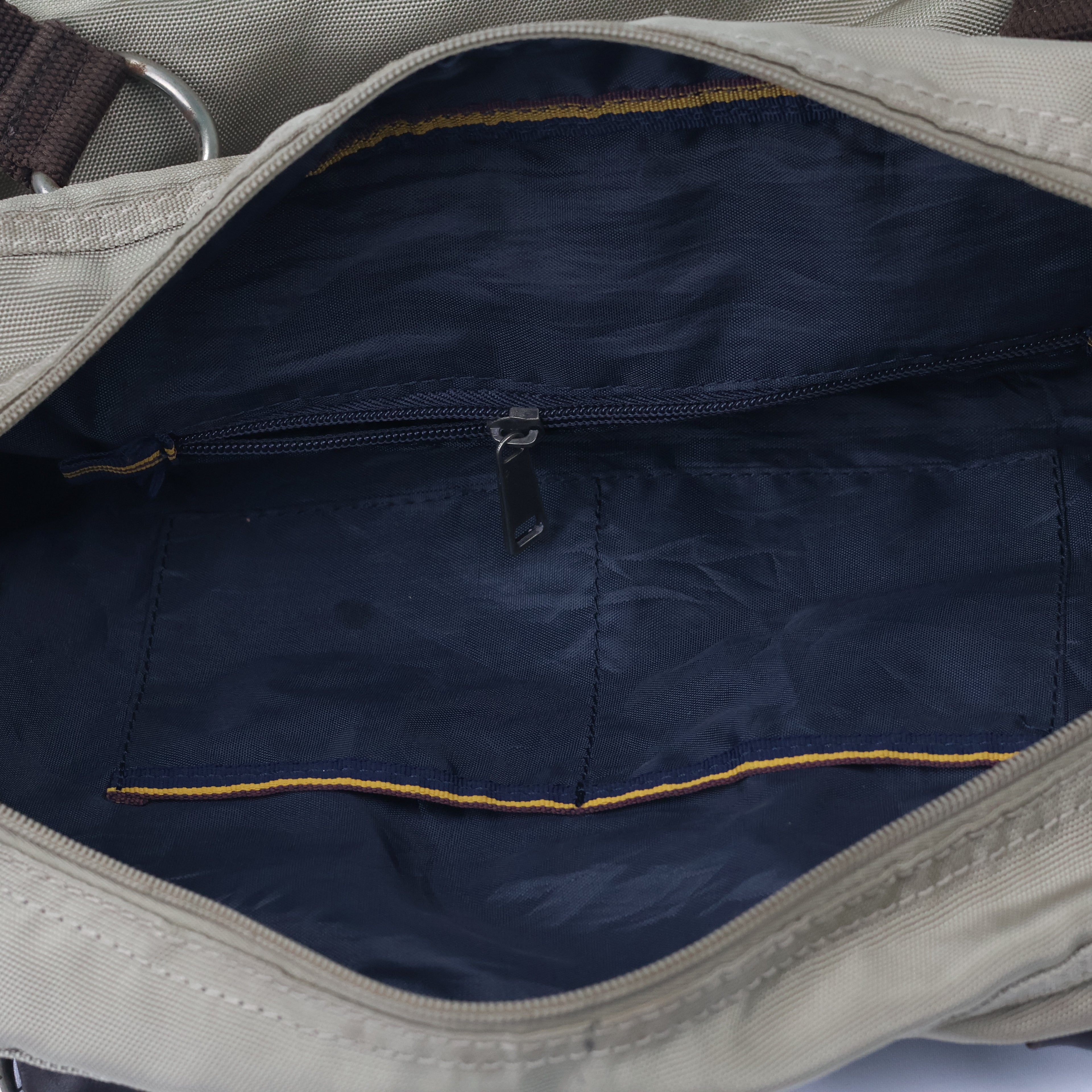 Authentic La Martina Argentina Polo Thrifted Bag - Rugged Canvas & Leather Trim