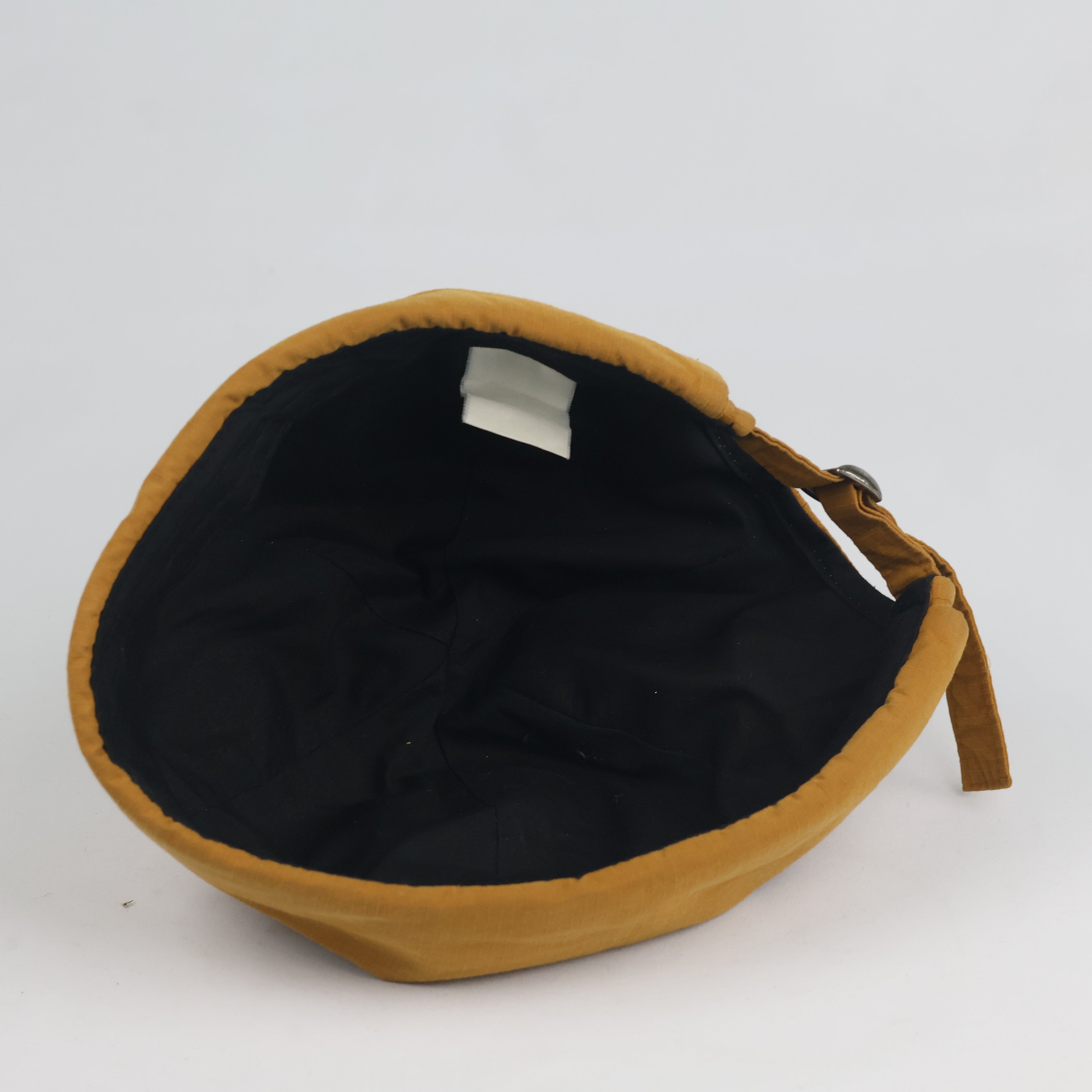 Mustard Yellow Brimless Sailor Cap - Adjustable Cotton Twill Docker Hat