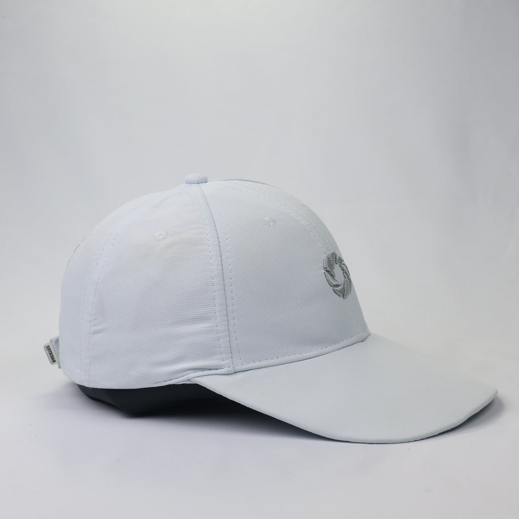 Backtee x Jyske Bank Technical White Performance Golf Thrifted Cap