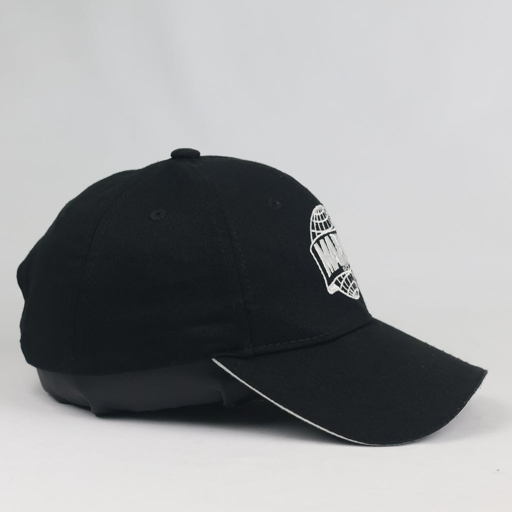 Vintage Marvel Globe Snapback Hat | Thrifted Black Red Comic Box Logo Cap
