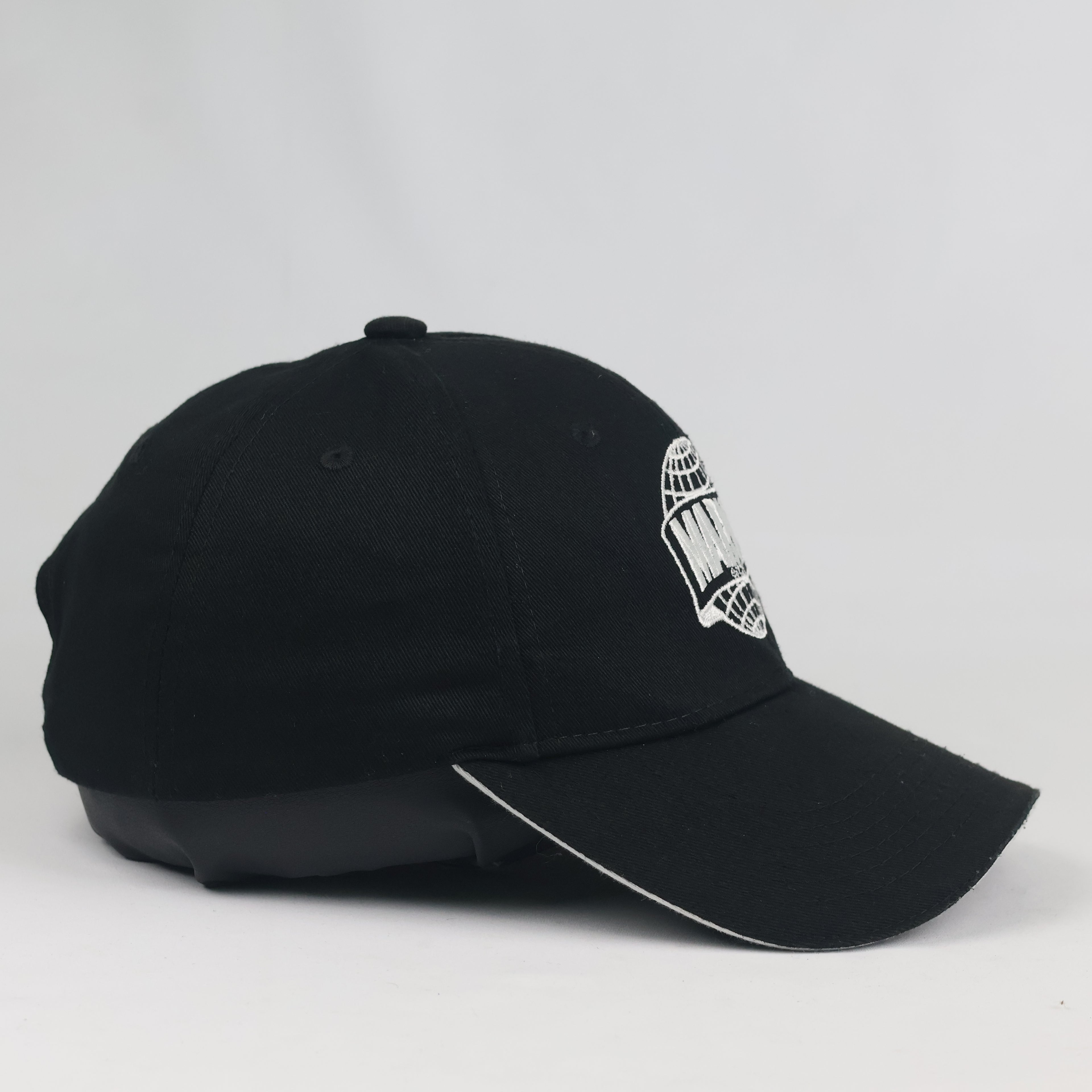 Vintage Marvel Globe Snapback Hat | Thrifted Black Red Comic Box Logo Cap