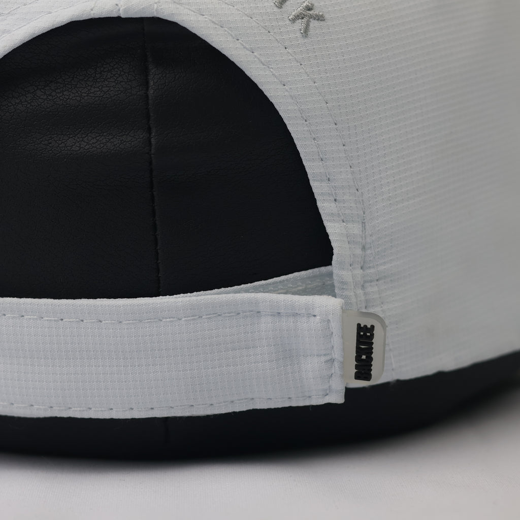 Backtee x Jyske Bank Technical White Performance Golf Thrifted Cap
