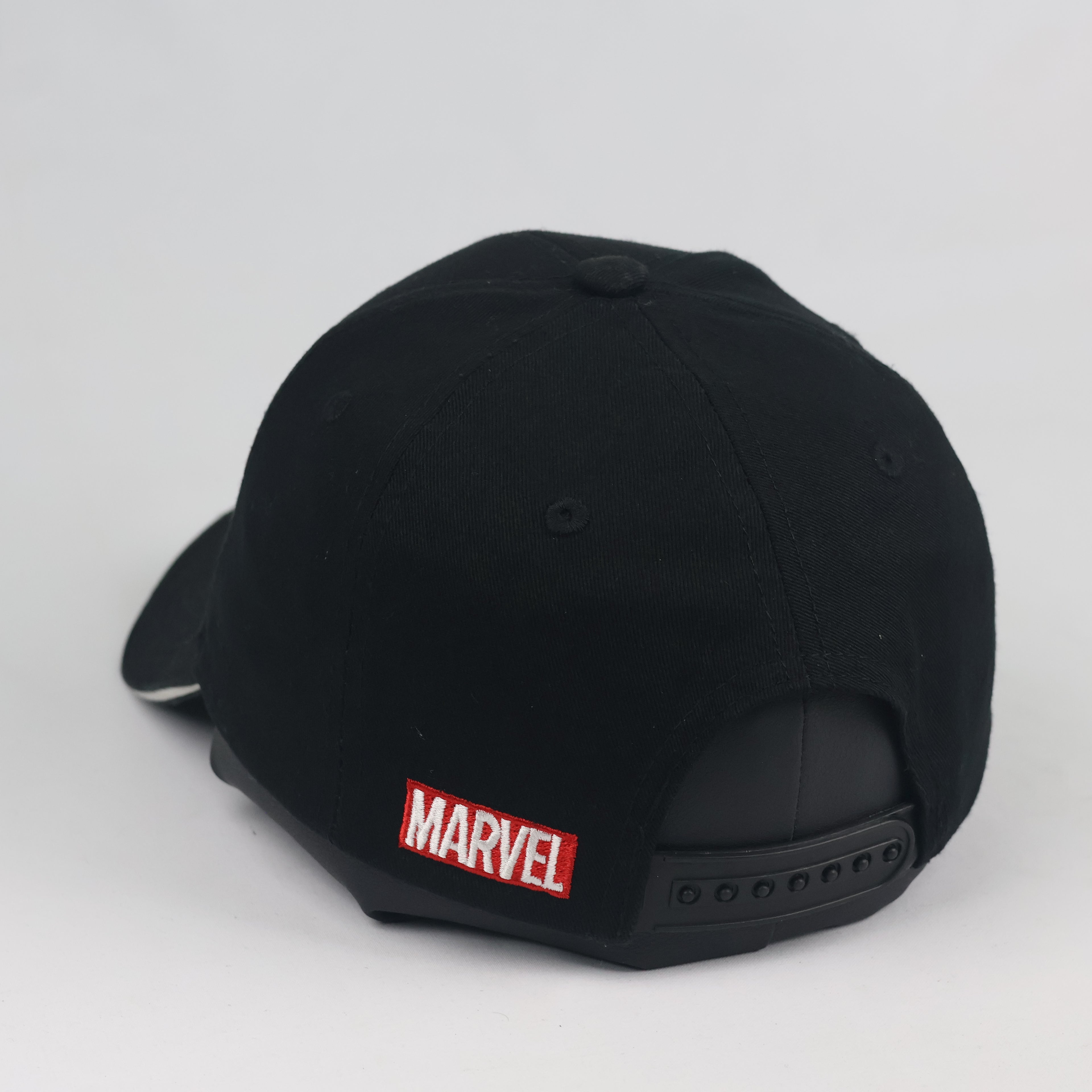 Vintage Marvel Globe Snapback Hat | Thrifted Black Red Comic Box Logo Cap