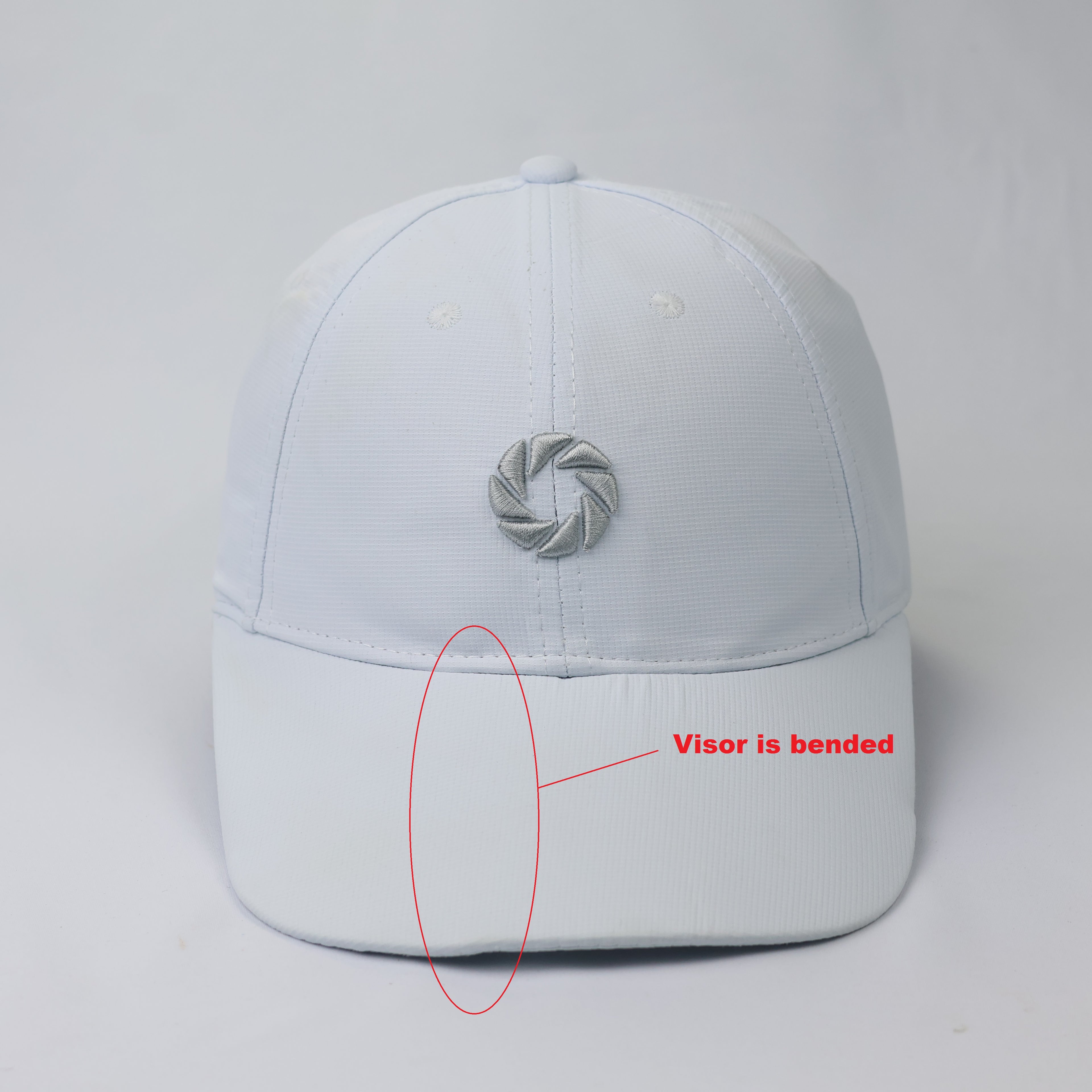 Backtee x Jyske Bank Technical White Performance Golf Thrifted Cap