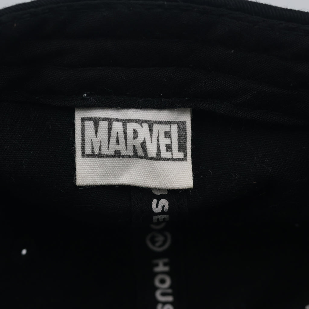 Vintage Marvel Globe Snapback Hat | Thrifted Black Red Comic Box Logo Cap