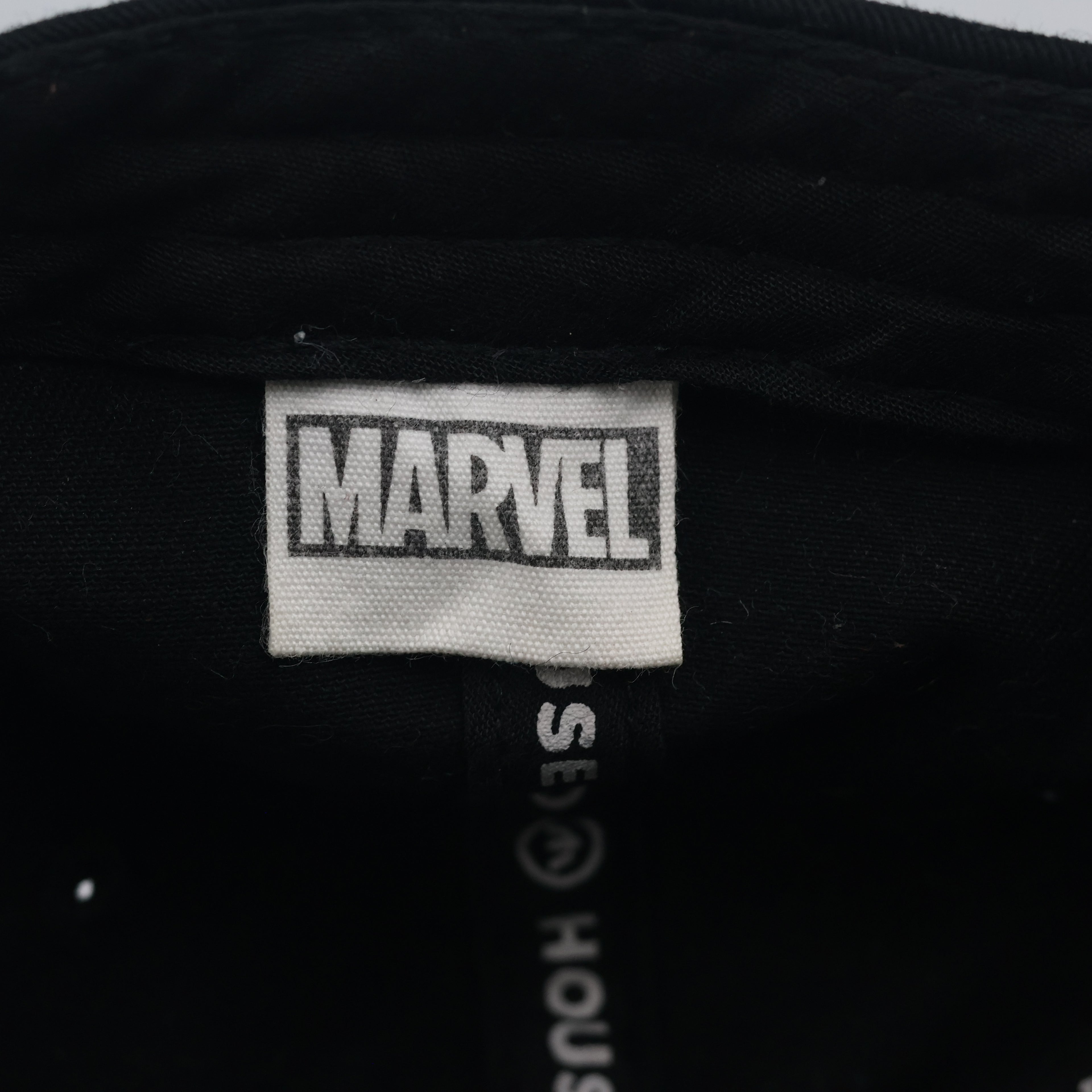 Vintage Marvel Globe Snapback Hat | Thrifted Black Red Comic Box Logo Cap