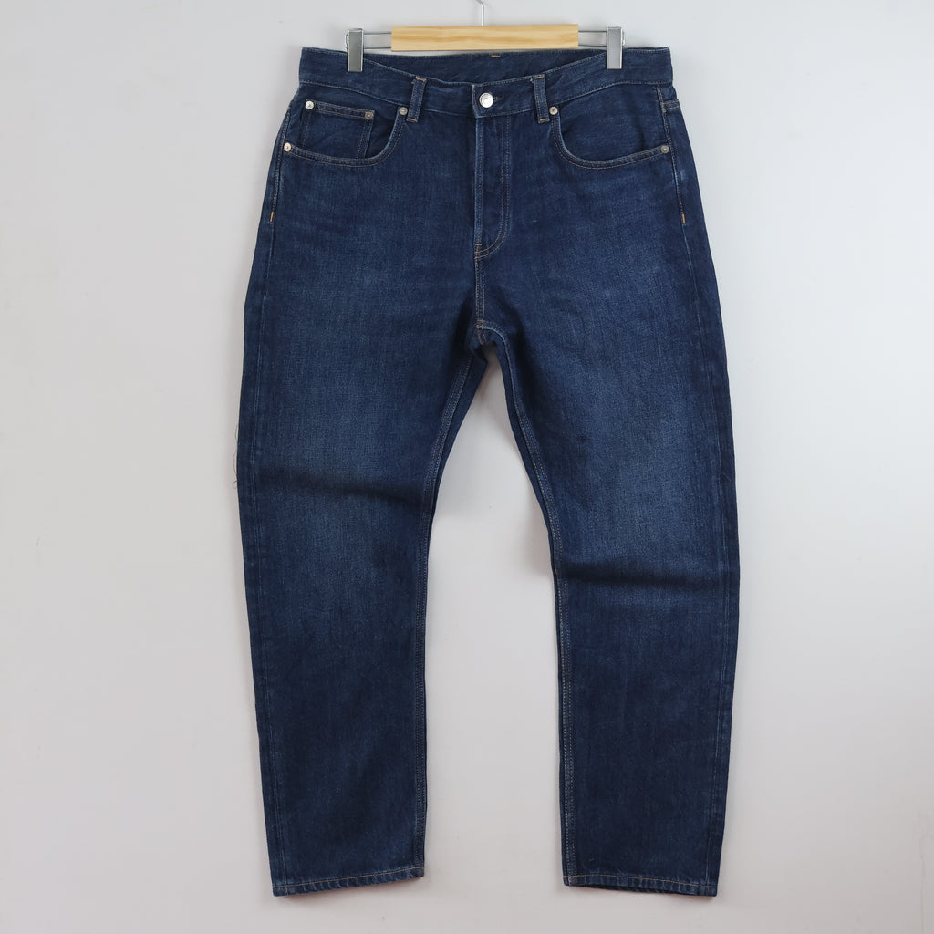 Thrifted Arket Park Men's Deep Indigo Blue Jeans 34 Waist/ J1048