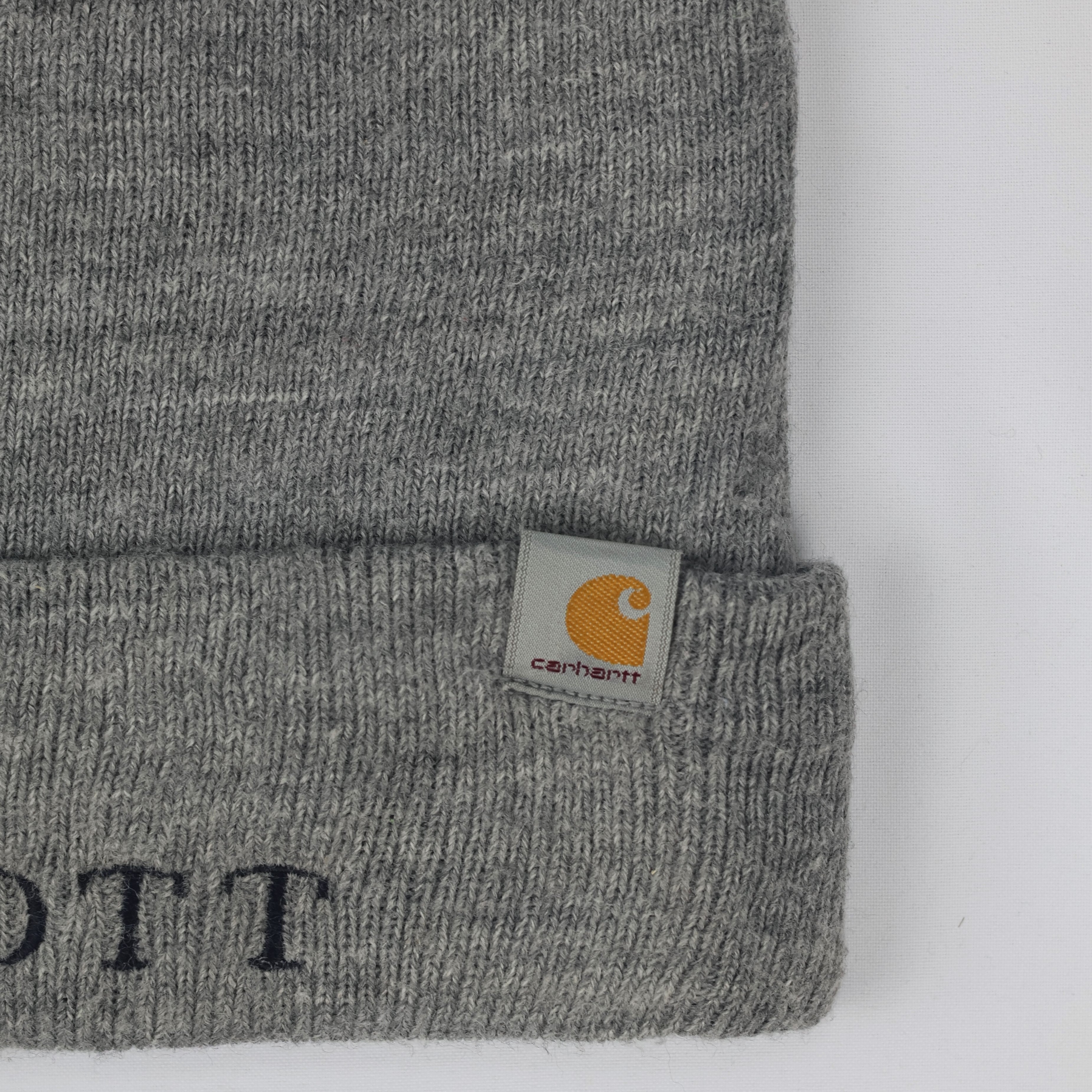 Carhartt Adult Unisex Heather Grey Knit Thrifted Beanie - Wescott Corporate Edition