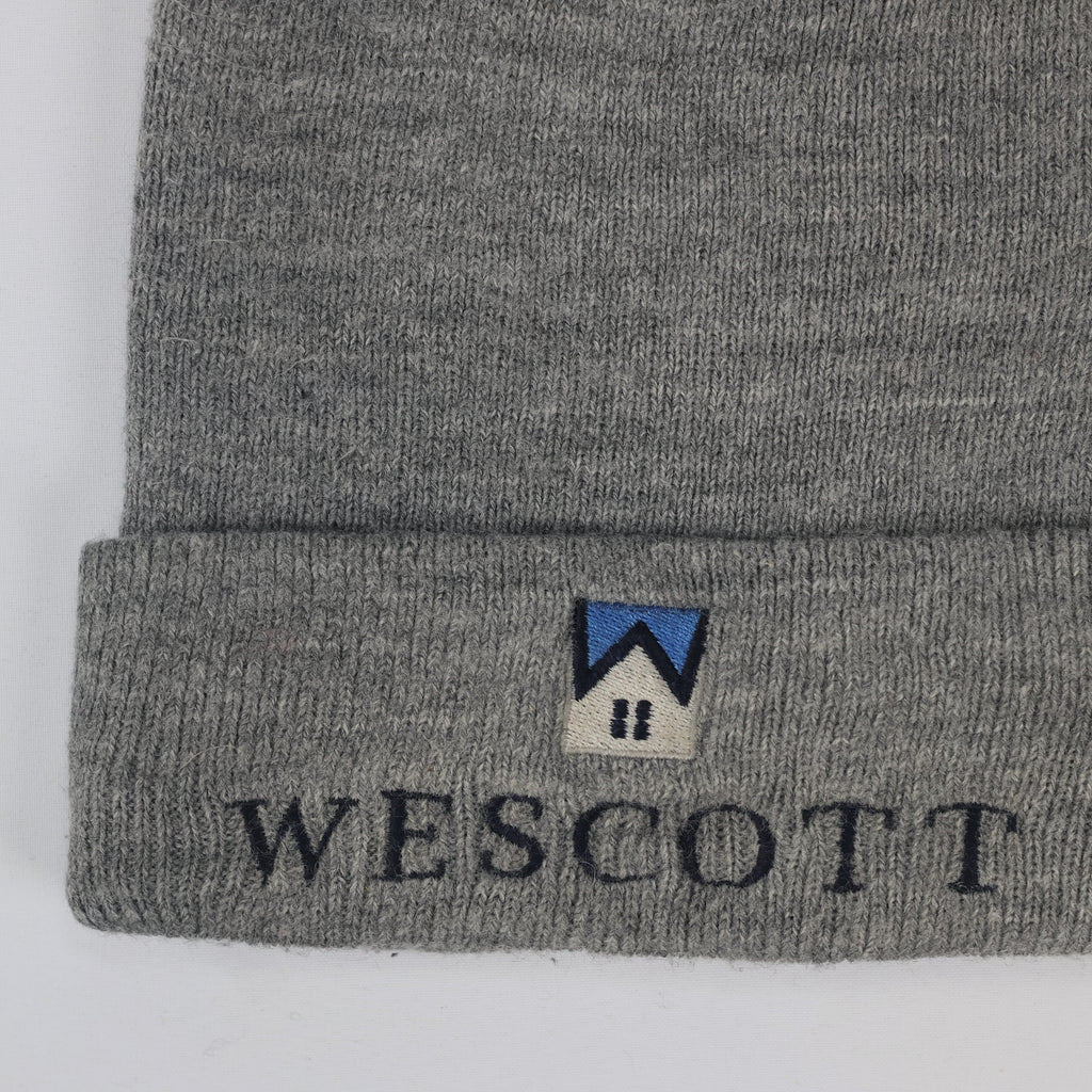 Carhartt Adult Unisex Heather Grey Knit Thrifted Beanie - Wescott Corporate Edition