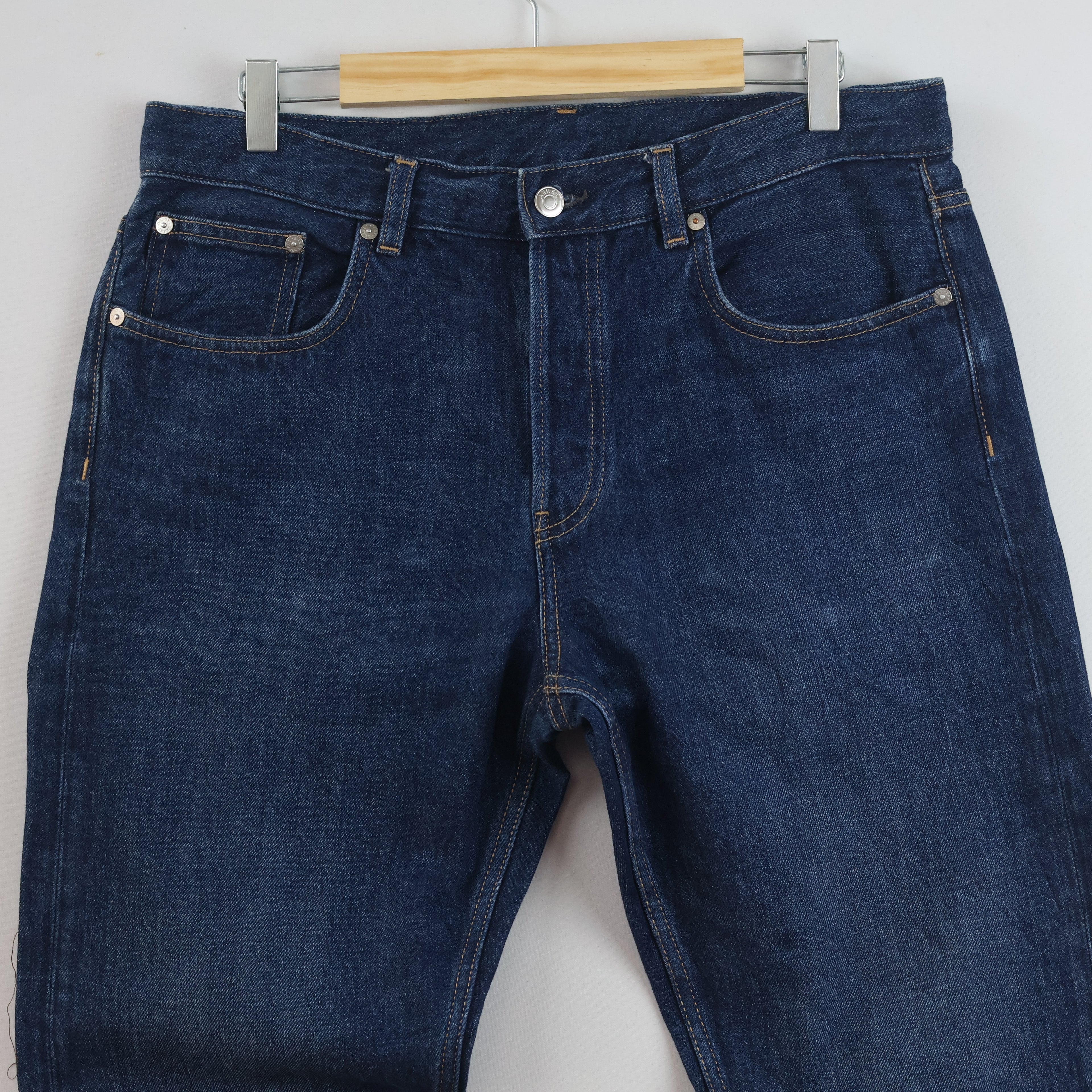 Thrifted Arket Park Men's Deep Indigo Blue Jeans 34 Waist/ J1048