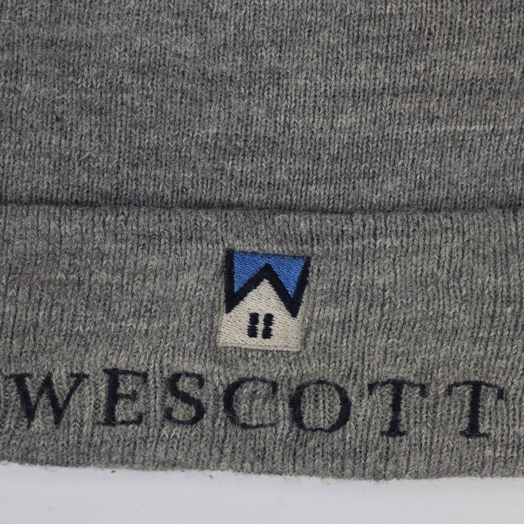 Carhartt Adult Unisex Heather Grey Knit Thrifted Beanie - Wescott Corporate Edition