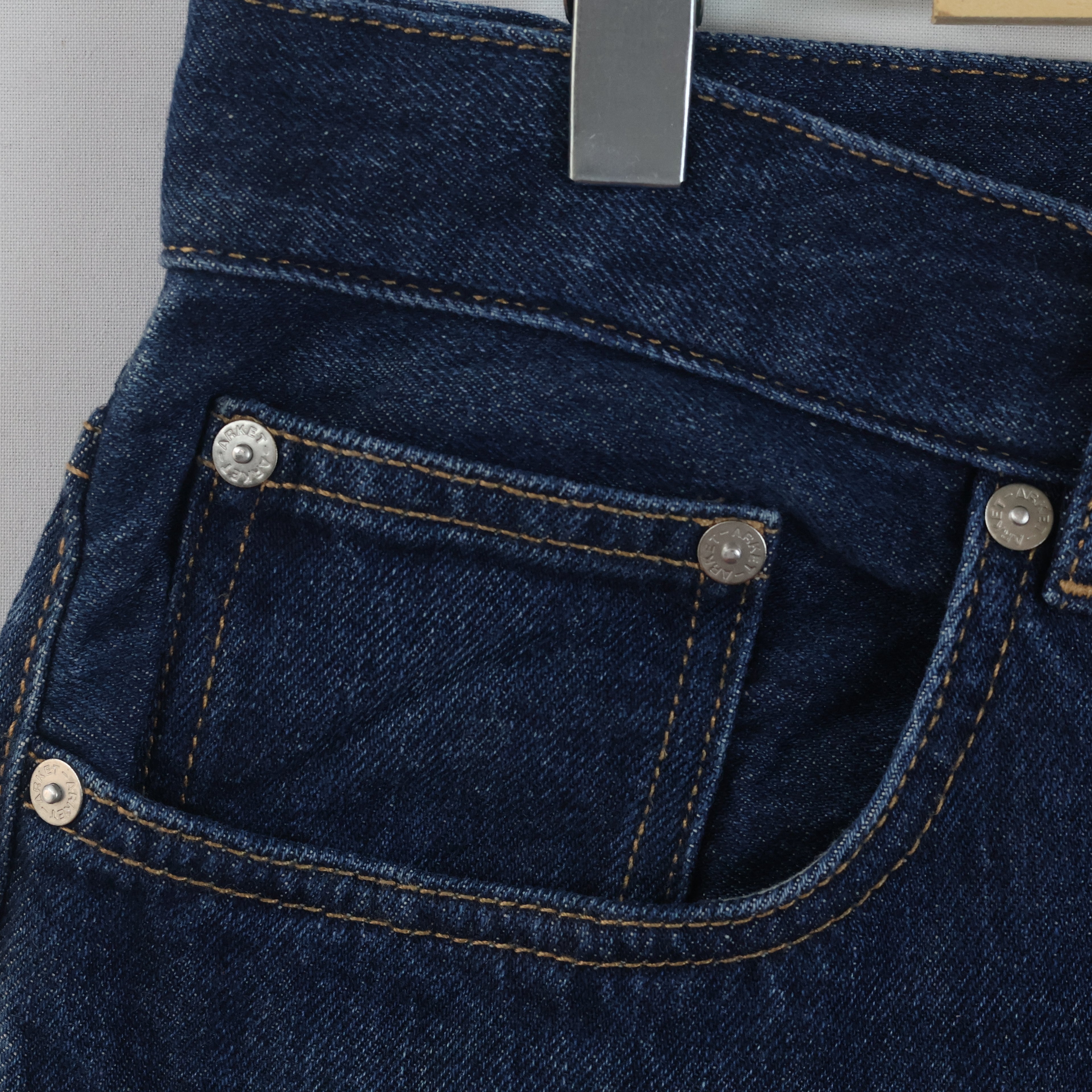 Thrifted Arket Park Men's Deep Indigo Blue Jeans 34 Waist/ J1048