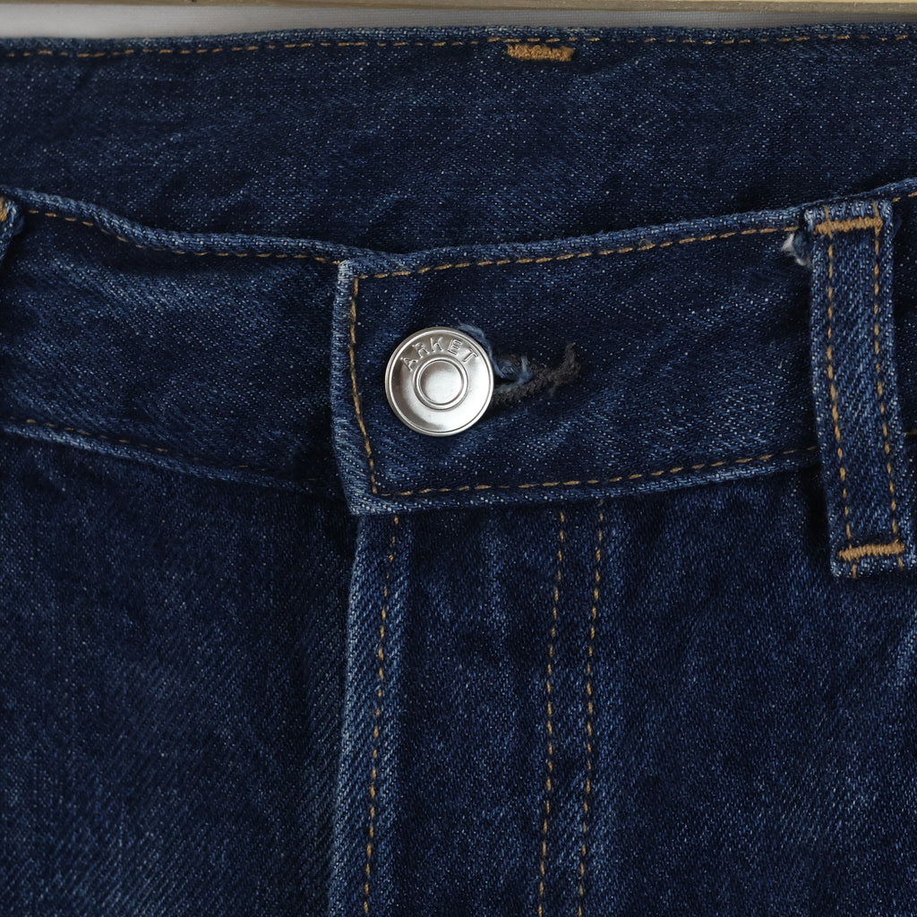 Thrifted Arket Park Men's Deep Indigo Blue Jeans 34 Waist/ J1048