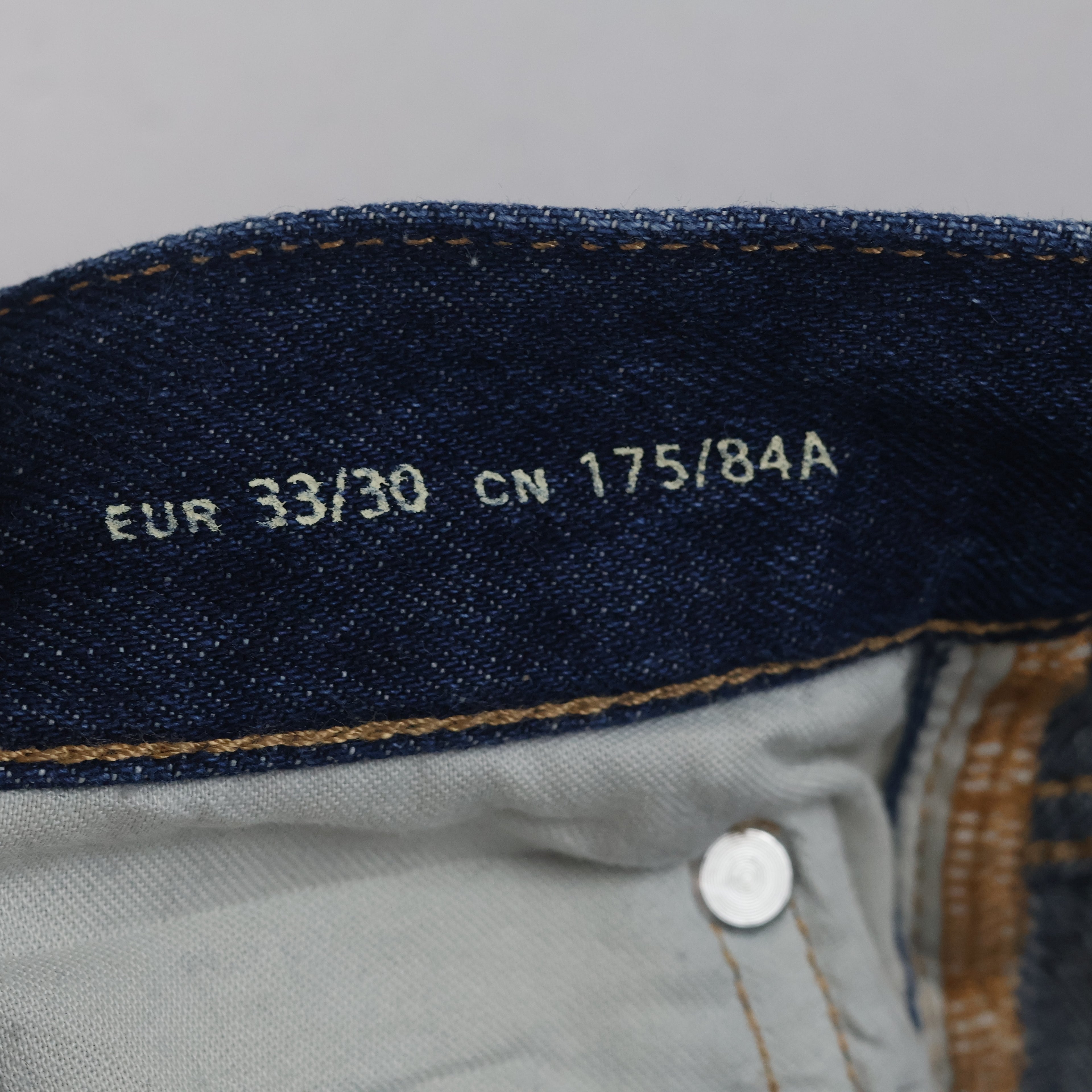 Thrifted Arket Park Men's Deep Indigo Blue Jeans 34 Waist/ J1048