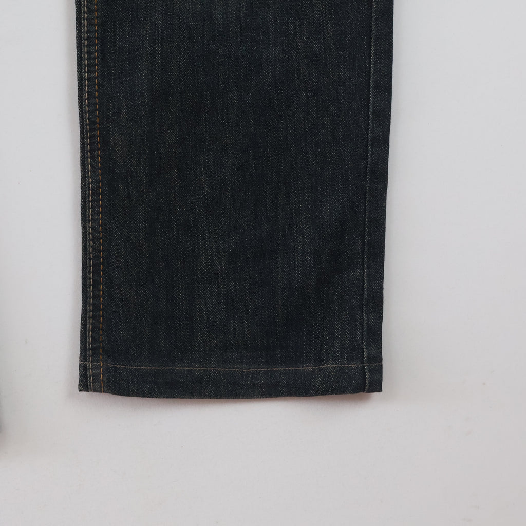 Thrifted Vintage Get Used Denim Jeans - Dark Wash Slim Fit - Size 32/ J1046