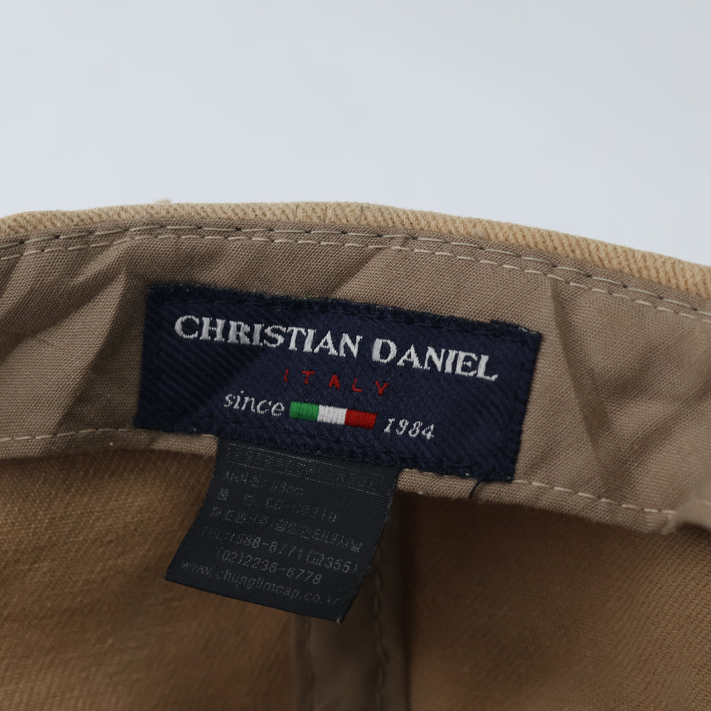 Premium Tan Canvas Dad Thrifted Hat - Christian Daniel Since 1984