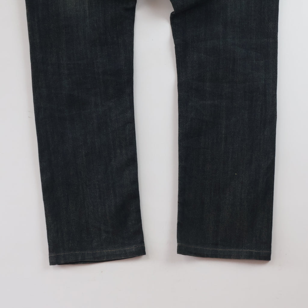 Thrifted Vintage Get Used Denim Jeans - Dark Wash Slim Fit - Size 32/ J1046