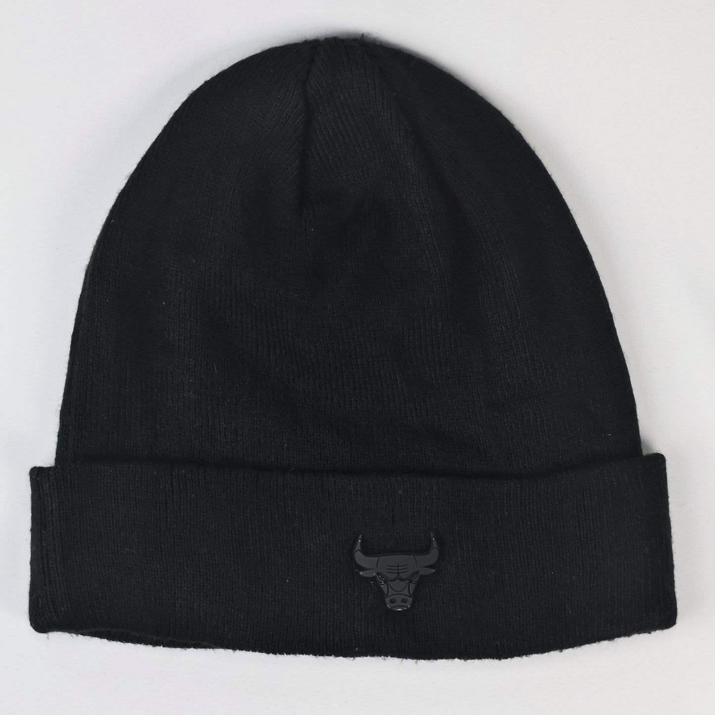 New Era Chicago Bulls Black Cuffed Thrifted Beanie - Official NBA Winter Hat