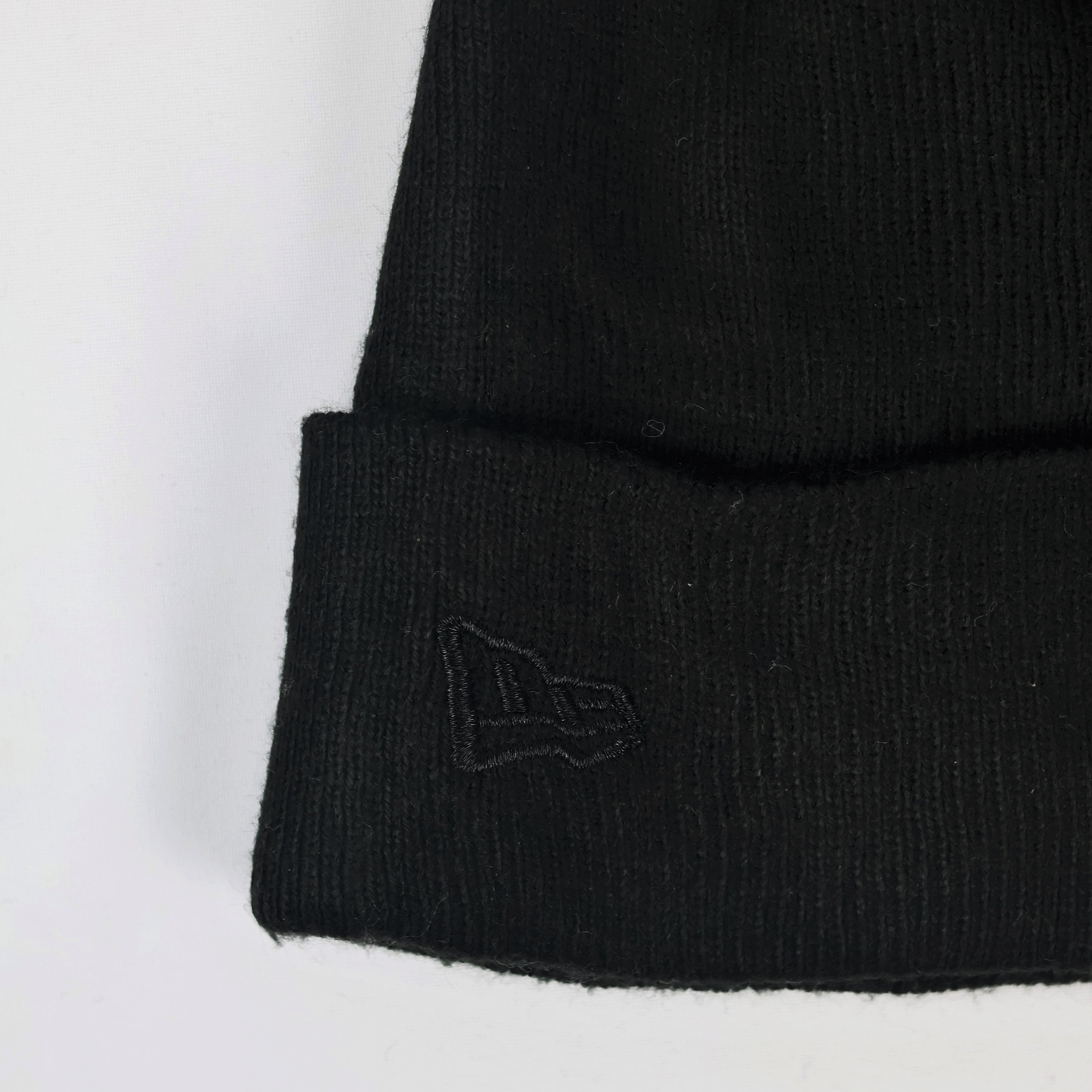 New Era Chicago Bulls Black Cuffed Thrifted Beanie - Official NBA Winter Hat