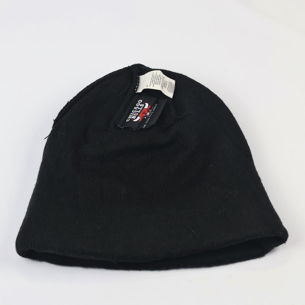 New Era Chicago Bulls Black Cuffed Thrifted Beanie - Official NBA Winter Hat